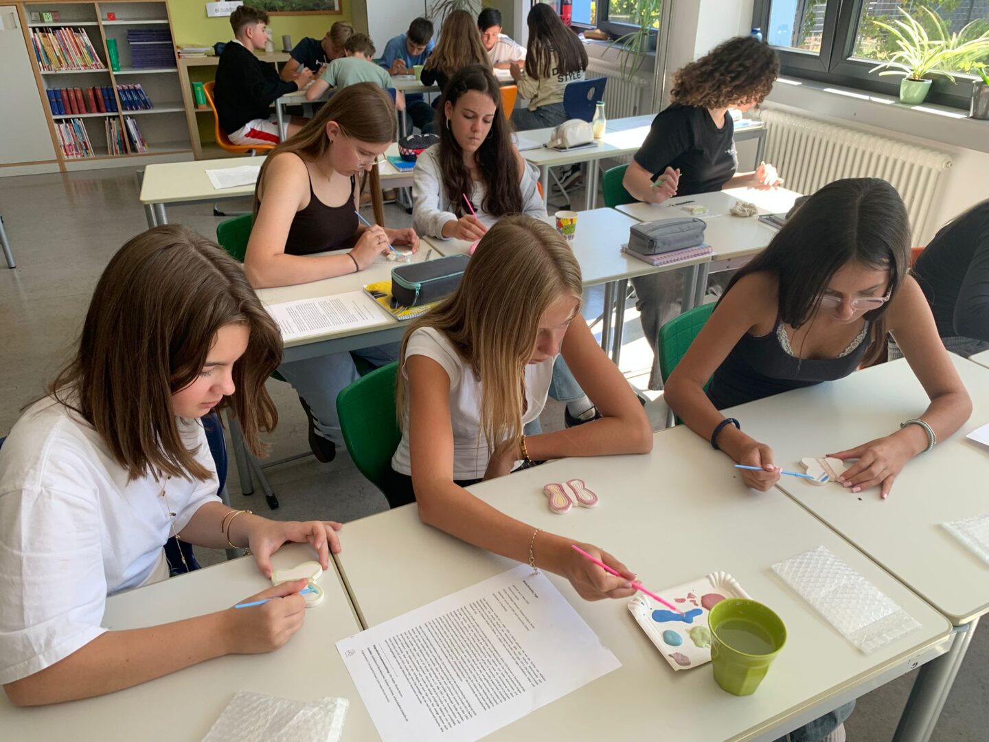 German Students Painting | The Butterfly Project