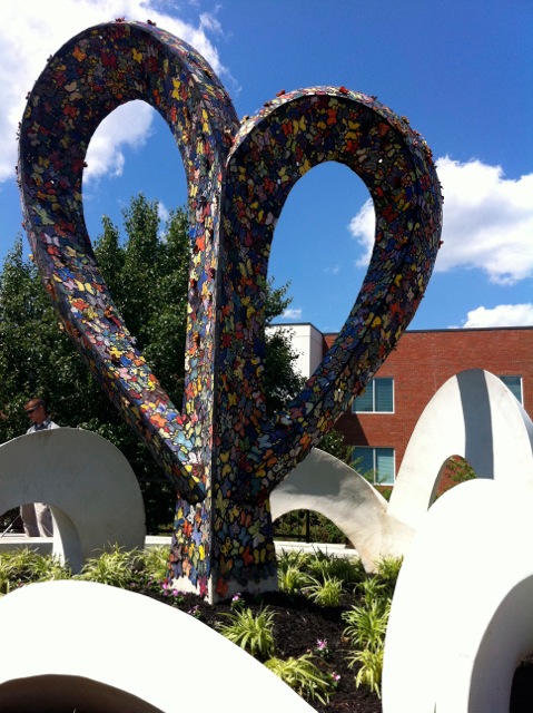 Butterfly installation by Levine Jewish Community Center in Charlotte, NC